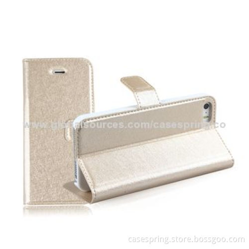 Leather Case for iPhone 5S/5/4S, with Stand Function